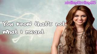 Miley Cyrus - I Hope You Find It (with lyrics) HD