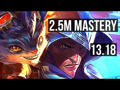 RUMBLE vs TALON (MID) | 9/0/3, 2.5M mastery, 6 solo kills, 1000+ games | EUW Master | 13.18