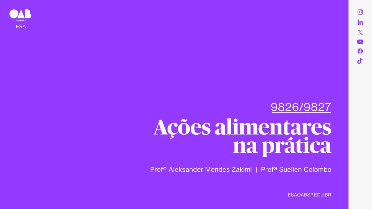 #01 | Ações alimentares na prática