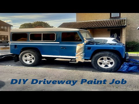 Restoring a 27 year old Landrover Defender 110 - Part 5 - DIY Paint Job
