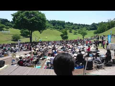 1000人ROCK FES.GUNMA 2018 NO.NEWYORKのドラム・ベース・ギターのリハーサル