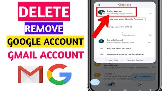 How to Delete Google Account from Phone | Remove Gmail Account