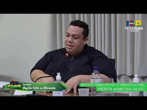 2ª Sessão Ordinária da Câmara Municipal de Icém-SP 24/02/2026.