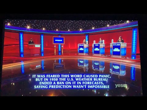 Final Jeopardy, “Meteorology” - Amy Bekkerman Day 2 (3/15/22)