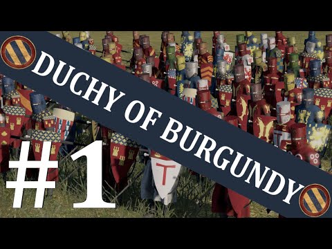 Medieval Kingdoms Total War 1212 AD: Duchy of Burgundy Campaign Gameplay #1