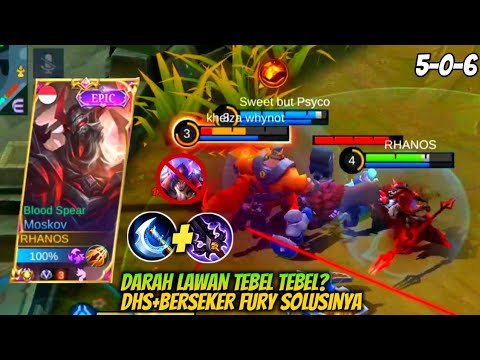 MOSKOV BEST BUILD 2022 GOLD LANE, BUILD MOSKOV TERSAKIT GAMEPLAY MOSKOV BLOOD SPEAR - MOBILE LEGENDS