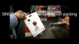 Orbit packing with blister paper card HF sealing machine