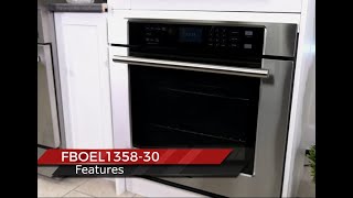 Forno Villarosa 30-Inch Electric Wall Oven, Stainless Steel, 5.0 cu.ft Capacity, Air Fry, Steam Cleaning, Glass Touch Controls Stainless Steel FBOEL135830 Picture