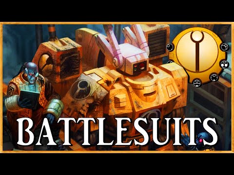 T'AU BATTLESUITS - Technological Panoplies | Warhammer 40k Lore