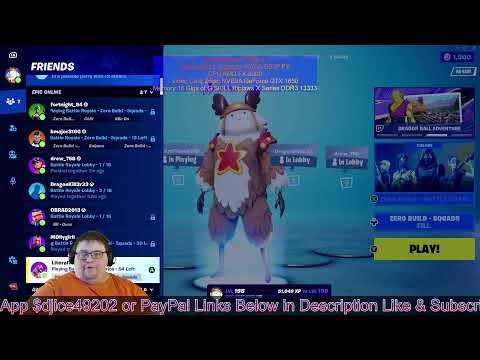 Fortnite 04X29 ( djice49202 Live on YOUTUBE, TWITCH )