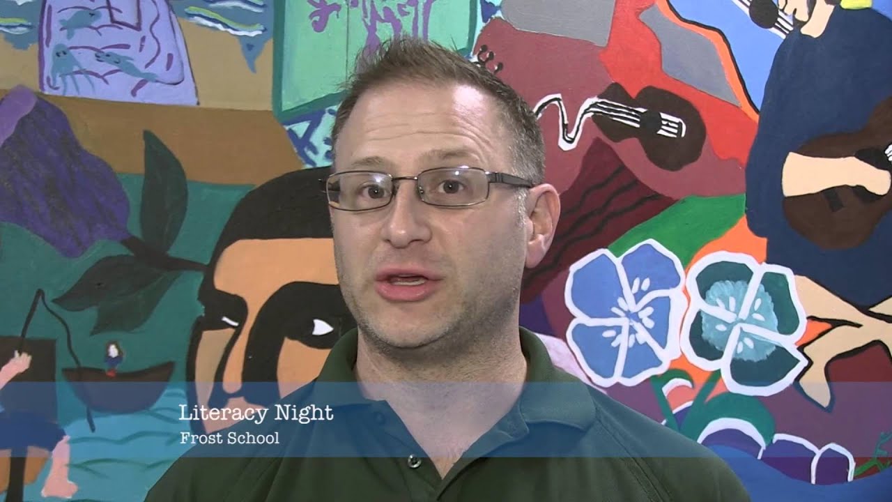 Family Literacy Night at the Robert Frost Elementary School in Lawrence, MA.