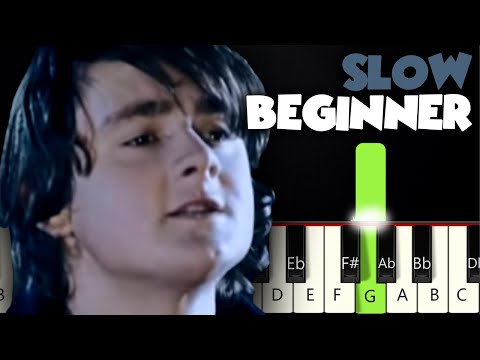 Somewhere Only We Know - Keane | SLOW BEGINNER PIANO TUTORIAL + SHEET MUSIC by Betacustic