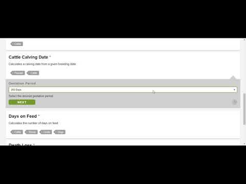 Calving Date Calculator