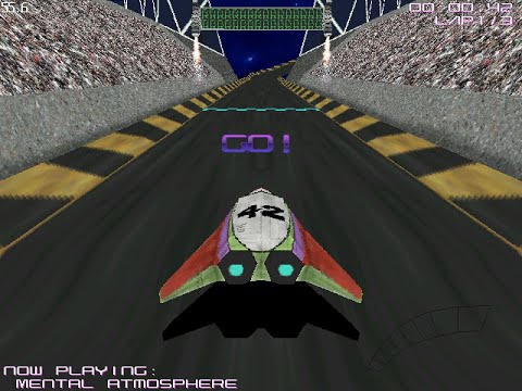 Eradicate: futuristic arcade racer for the MS-DOS game jam