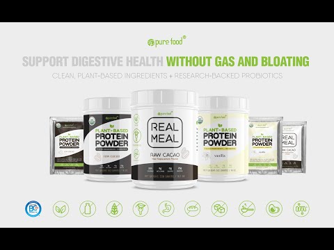 Pure Food Plant Protein Powder Has a Perfect Digestibility Score of 1.0-the Same As Whey w/ No Bloat
