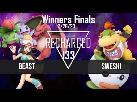 Recharged #133 Winners Finals - Beast (Pokemon Trainer) vs Sweshi (Bowser Jr.) - SSBU Tournament