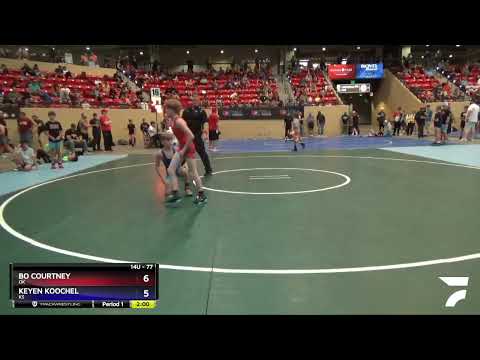 77 Lbs Quarterfinal - Bo Courtney, OK Vs Keyen Koochel, KS Ed1a