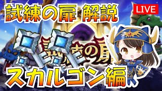 【ドラクエウォーク】試練の扉スカルゴン攻略【概要欄で計算シート配布】初見さん初心者さん歓迎　深夜雑談配信