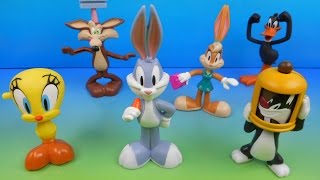 2012 THE LOONEY TUNES SHOW SET OF 6 McDONALD'S HAPPY MEAL KID'S TOY'S VIDEO REVIEW