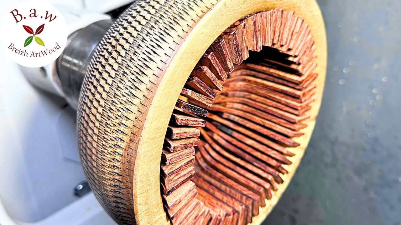 TWO worlds in ONE- IMPOSSIBLE woodturning made POSSIBLE 😳