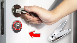 How to open door lock without key | Ways to Open a Lock very easy 🔓