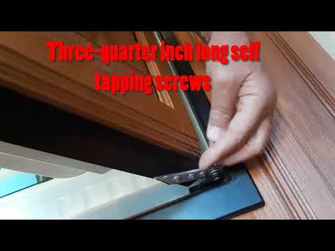 RV refrigerator door repair