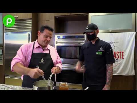 Chef L.B. Braswell from Publix Aprons Cooking School demonstrates how to make Squash Mushroom Tacos