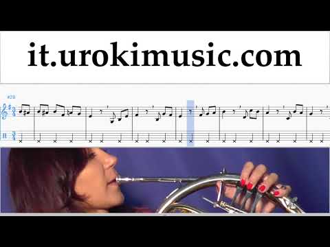 Lezioni di Corno Beethoven - Für Elise Tutorial Spartito Parte#2 um-b276