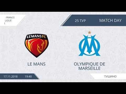 AFL18. France. Ligue 1. Day 25. Le Mans - Olympique de Marseille.