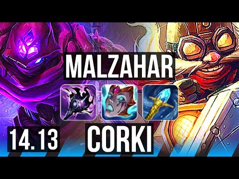 MALZAHAR vs CORKI (MID) | 6/2/15, Rank 14 Malz | EUW Master | 14.13