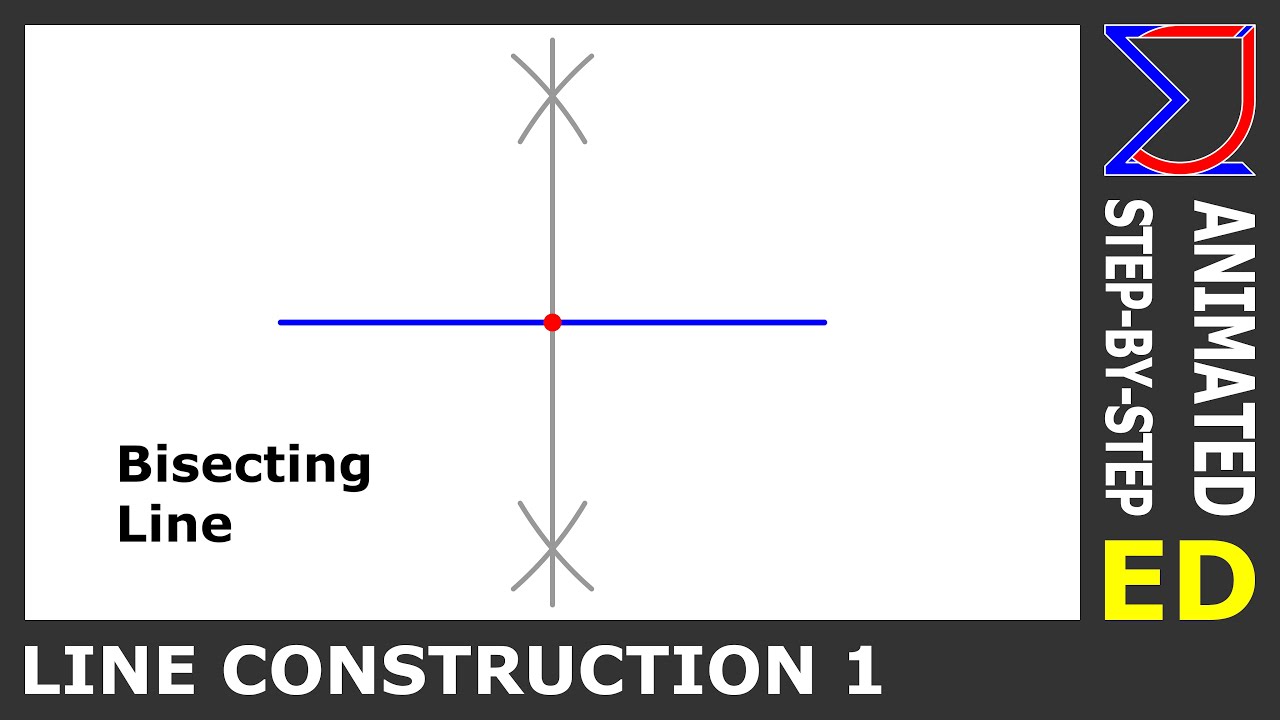 How to bisect a line | Technical Drawing | Engineering Drawing