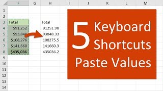 5 Quick Keyboard Shortcuts To Paste Values In Excel