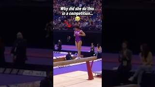 I Would Be So Embarrassed💀 #gymnastics #funny  #beam #gymnast #sports