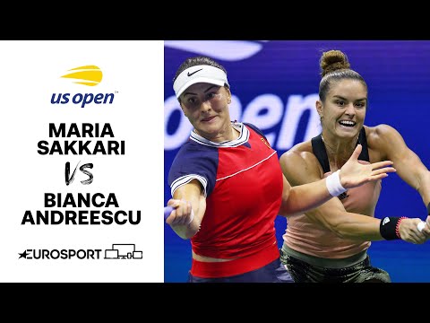 Maria Sakkari v Bianca Andreescu | 2021 US Open Highlights - Round of 16 | Tennis | Eurosport