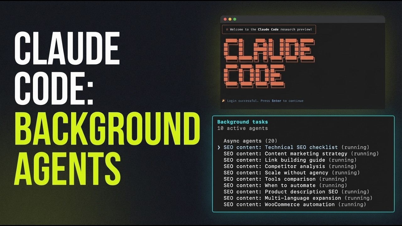 New Claude Code Background Sub Agents Are GAME CHANGING