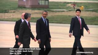 preview picture of video 'President Obama departs South Korea'