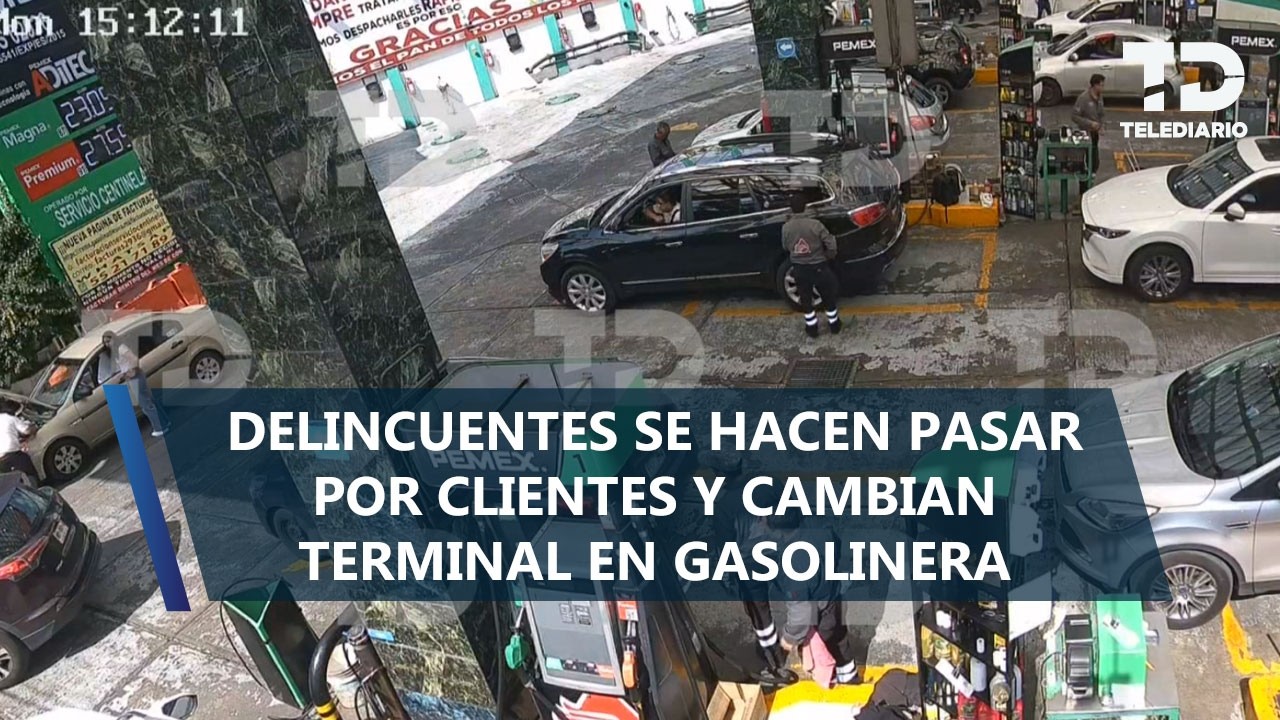 Sujetos fingen cargar gasolina para intercambiar terminales de pago en gasolineras de CdMx