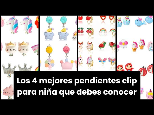 Vídeo relacionado con 12 Pares de Pendientes de Clip para Niñas, Sin tipo de metal, Lindo Pendientes de Resina no Alérgicos, Accesorios de Joyería de Princesa para Niñas, Animal