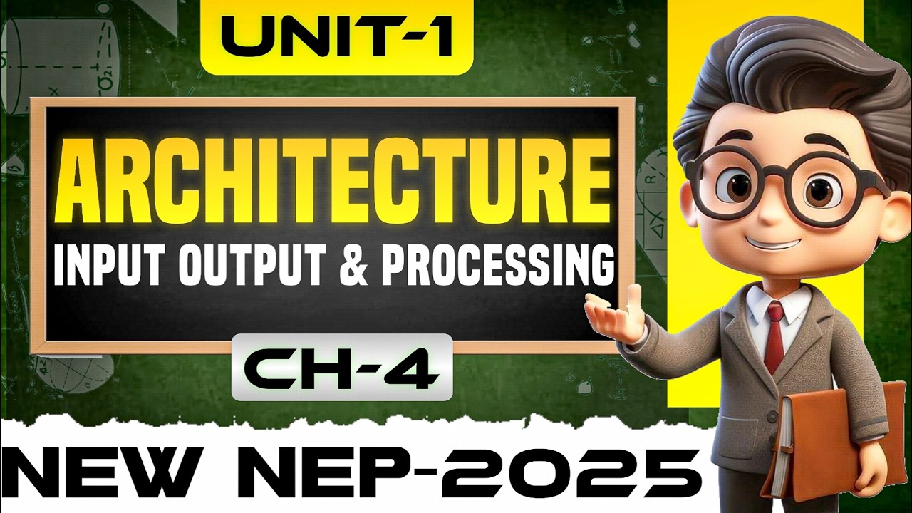 Basic Computer Architecture | Input, Output, Processing & Storage | B.Sc Computer Science Sem 1