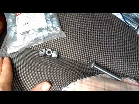 Installing wood on a mesh bottom 5x8 trailer