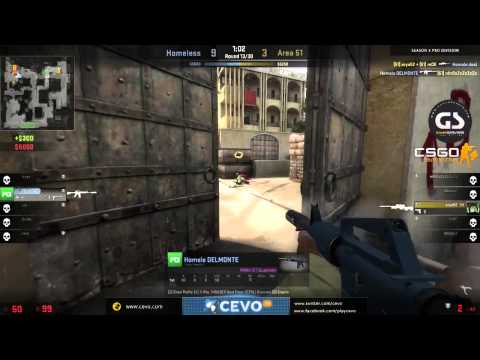 CEVO-Pro CS:GO Season 5: Area 51 vs. Homeless - Week 1:1 on de_dust2