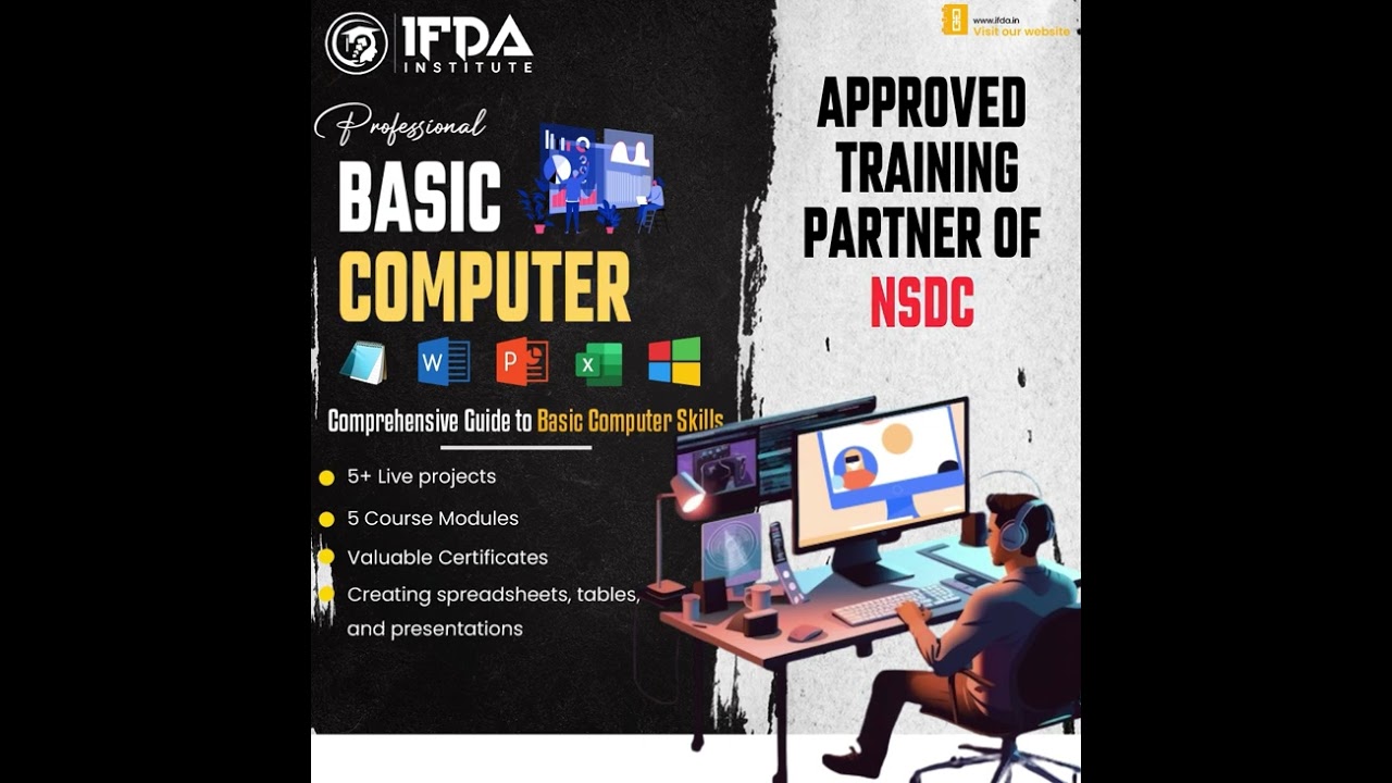 Unlock the power of technology with basic computer skills! || IFDA INSTITUTE  #ifdainstitute