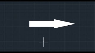 How to draw Arrow sign in AutoCAD