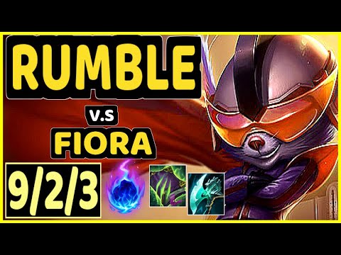RUMBLE vs FIORA - 9/2/3 KDA TOP GAMEPLAY - EUW Ranked GRANDMASTER