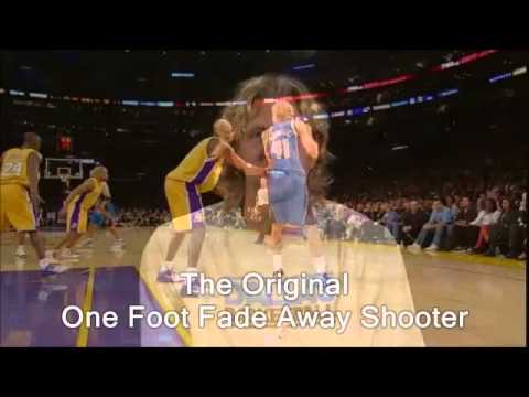 Kobe Bryant Copying Dirk Nowitzki's (One Foot Fade Away Shoot)
