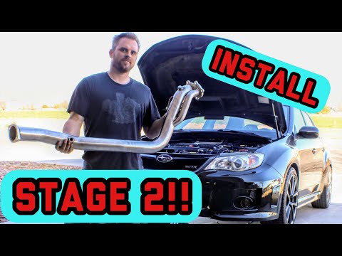 COBB STAGE 2 INSTALL WRX STI PLM DOWNPIPE | HOW TO TUTORIAL | 2008 2009 2010 2011 2012 2013 2014