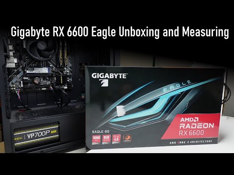 Gigabyte RX6600 Eagle Unboxing and Measuring