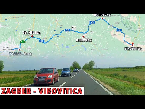 Vožnja dionicom ZAGREB - VIROVITICA | 140 km | Putovanje u Podravinu