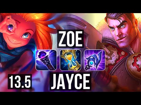ZOE vs JAYCE (MID) | 15/1/15, Rank 5 Zoe, 2.2M mastery, Legendary, 700+ games | KR Challenger | 13.5