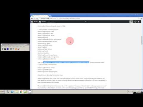 Veritas Netbackup Licensing Part 1